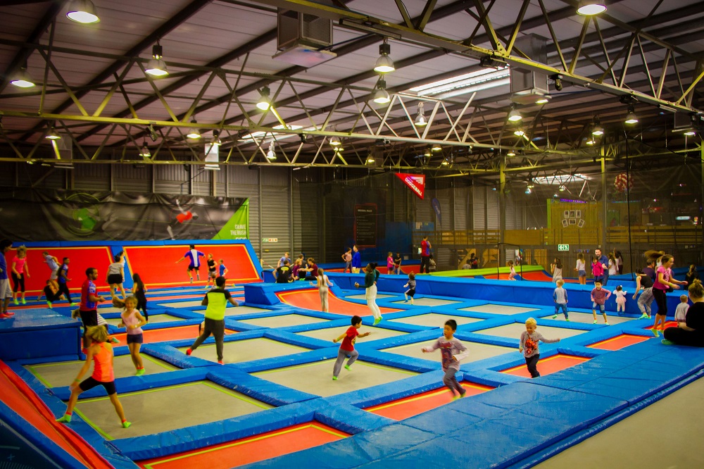 Indoor trampoline park